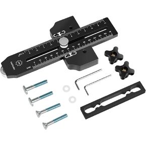 Thin Rip Jig Table Saw Woodworking Tools for Narrow Strips Cut, One-Way Bearing Safe and Fast Ripping Guider fits for Square and T Slots with Band Saws, Table Saws, Routers, Miter Slot Hardware Kit