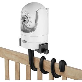 A2C Baby Monitor Mount Flexible Universal Baby Camera Mount Compatible with Infant Optics DXR 8 DXR-8 Pro, HelloBaby, VTech, Nanit, ANMEATE, Most Baby Monitors Holder for Crib, Cot, Shelves, Furniture