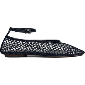 Mesh Ankle Strap Flats for Women Round Toe Ballet Flats Shoes,Casual Mary Jane Flats Comfortable Daily Dress Shoes