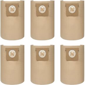 6 Pack DXVA19-4104 Dust Bags for DEWALT 5-6-8 Gallon Wet/Dry Vacuum, Compatible with DXV05P DXV06PL DXV08S
