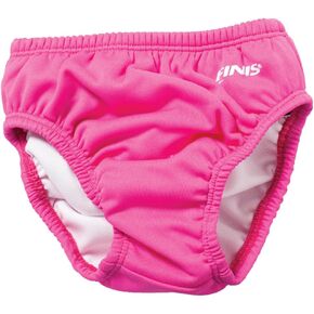 FINIS Swimming Diaper - Reusable Swim Diaper for Infants & Toddlers - Baby Swimming Essentials - UPF 50+ - Elastic Fit - Pink, XL