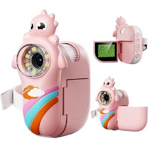 Kids Microscope, Handheld Digital Microscope for Kids, Photo and Video Functions, 2'' LCD Screen, Educational Science Christmas Birthday Gifts for Over 3 Years Old Kids - Pink