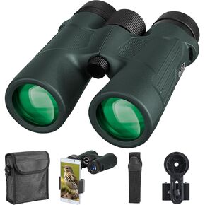 10x42 HD Binoculars for Adults High Powered with Phone Holder, BAK4 Prism Waterproof Binoculars for Bird Watching Hiking Camping Wildlife Viewing Outdoor Concerts Sports