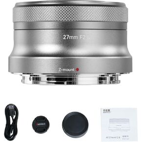 AstrHori AF 27mm F2.8 Auto Focus APS-C Frame Camera Lens Ultra-Compact Pancake Lens,Large Aperture,Prime Mirrorless Camera Lens for Nikon Z Mount ZFC,Z30,Z50(Black)