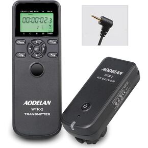 Aodelan Wireless Remote Control Compatible for Sony,Wired Timer Intervalometer Shutter Release for Sony a99M2, a77M2, a99, a77, a67, a65, a57, a900, a850, a700, a580, a560, a550, a500, a450, a300