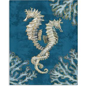 Stupell Industries Intertwined Seahorses Playa Sealife Canvas Wall Art, Design by Paul Brent