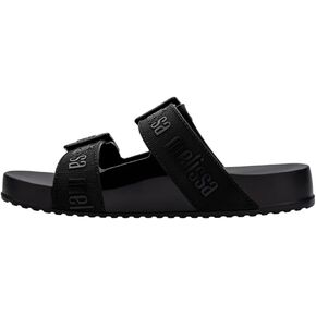 Melissa Cozy Slides M Lover for Women - Thick-Soled Slides with Adjustable Double Buckle Straps, Slip-on Vegan Jelly Shoes, Super Soft and Flexible Slides with Open Toe Design