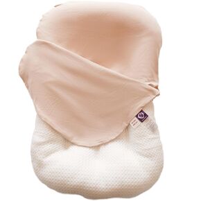 Infant Lounger, Baby Nest Cover for Baby Girls & Boys, Newborn Essentials for Baby 0-12 Months, 100% Cotton Breathable, Portable Travel Bed (DustyRose)