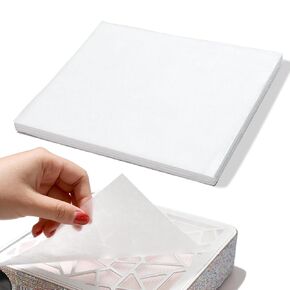 100 Sheets Nail Dust Collector Filter Paper, PP Material Dust Collector Nail Tech Filter Cotton Pad Replacement Nail Vacuum Dust Vollector Filters Film Paper For Nail Supplies