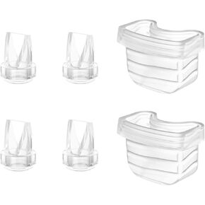 صمام Duckbill صمام السيليكون الحاجز 6pcs ، مناسبة لمضخة الثدي Mommed S21 ، والتوافق مع Missaa Mumgaroo S18/S19 ، أجزاء مضخة الثدي تحل محل الملحقات in Kuwait