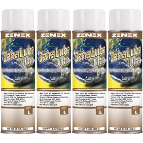 Zenex ZenaLube Ultra Clear Penetrating Gel Lubricant with PTFE net 13 oz. 4 Cans.