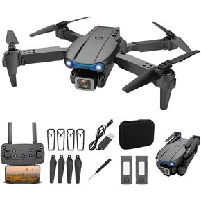Drone with Camera for Adults and Kids, 1080P FPV Drones，Drone for Beginners with Upgrade Altitude Hold, Voice Control, Gestures Selfie, Auto Hovering, 2 Batteries