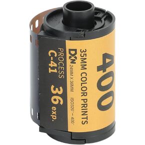 Qinlorgo 35mm Color Film, ISO 320-400, 36 Exposures, Fine Grain, Wide Exposure Latitude, HD for 135 Cameras