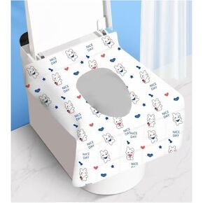 Disposable toilet seat cover,30 pieces of oversized waterproof toilet seat paper, suitable for children and adults, potty training, travel, public toilets, aircraft