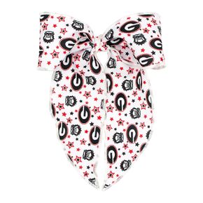 Divine Creations Girls' Collegiate Themed Game Day Whimsy Long Tail Hair Bow by Wee Ones on a WeeStay Clip, King, Tennessee Volunteers