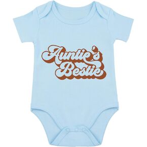 listery Aunt Bodysuit Aunties Bestie Bodysuit Aunties Bestie Baby Clothes Boy Girl Newborn Aunties Bestie Baby Infant
