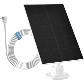 for Arlo Essential XL Solar Panel Camera Charger, Essential, Essential Spotlight, XL Spotlight, Essential Indoor, 13ft Waterproof Micro USB Cable, 360°Adjustable Mount, 22% Conversion Efficiency
