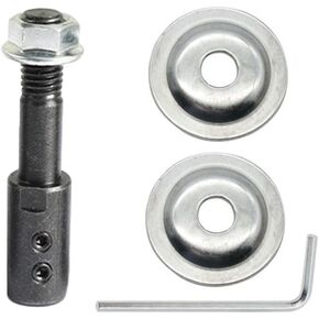Shaft Arbor Extender 10mm Motor Arbor Adapter Bench Grinder Extension Shaft Threaded Shaft Backing Kit for Polisher Sander Polishing Grinding Buffing Wheel Rotary