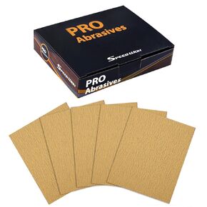 SPEEDWOX 1/4 Sheet Sandpaper Sheets 25PCS Premium Sand Paper 220 Grit Sanding Sheets 5.5" x 4.5" Sandpaper for Wood Metal Automotive Furniture Woodworking Clip-On, Hand Sanding Blocks