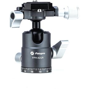 Fotopro 25mm Camera Tripod Ball Head 1/4" Quick Release Plate 360 Degree Rotating Panoramic Ball Head for Camera Tripod Monopod X-Aircross 3 Orange