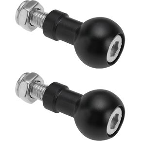 2pcs 17mm Aluminum Ball Mount M6 Screw Adapter Expansion Mount Holder for Camera Tripod Selfie Handle Grip Stand Converter