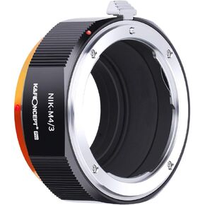 K&F Concept Lens Mount Adapter Compatible with Nikon AI F Mount Lens to Micro Four Thirds (MFT, M4/3) Camera with Matting Varnish Compatible for Olympus Pen E-P1 P2 P3 P5 E-PL1