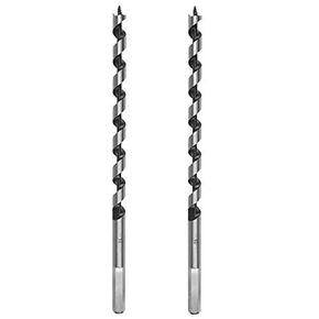 XMHF 2pcs Wood Carpenter Hex Shank Brad Point Augers Drill Bits Long Combination Wood Carpenter Bit,10mm/ 3/8" Twist Dia 9.05" Length