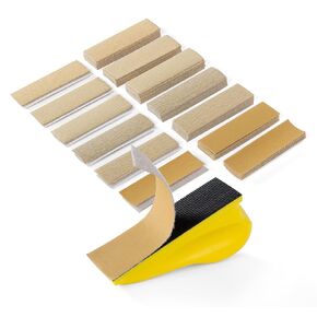 S SATC Micro Hand Sanding Block Kit 3.5"x1.1"x1.8"Hand Sanding Block and 70 PCS Sandpaper Sheets 10 Each 80/120/150/180/220/240/400 Grit Wood Woodworking, Small Detail Finishing Sander