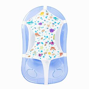 Patterned Towel Baby Bath Net - Adjustable, Safe, and Hygienic, 6 Point Safety Feature
