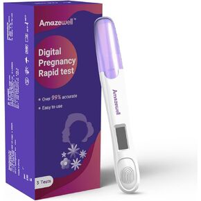 Early Digital Pregnancy Rapid Test, Home Pregnancy Kit, Clear and Easy to Read Results (3PCS)