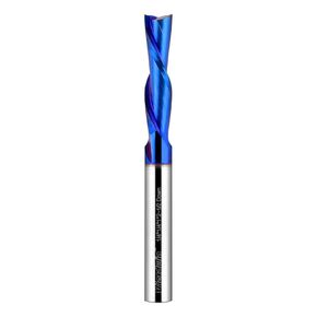 1/4-Inch 2-Flute Downcut Spiral CNC Router Bit, 1-Inch Cut Depth, 2-1/2-Inch Length, for MDF, Plywood, Particleboard