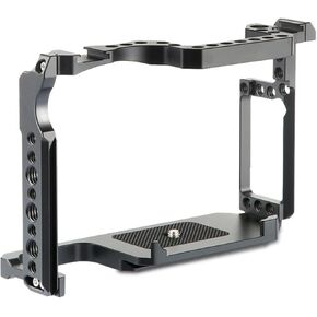 5DIV Camera Cage for Canon EOS 5D Mark II III IV 7D Mark I 6D Mark II DSLR Camera Case with Dual Integrated Cold Shoe Mount for Canon EOS 5D4 5D3 5D2 7D1 6D2 Camera Accessory Video Vlog Rig
