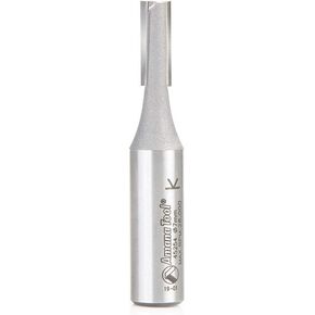Amana Tool 45254 Carbide Tipped Straight Plunge High Production 7mm D x 3/4 CH x 1/2 SHK x 2-3/4 Inch Long Router Bit