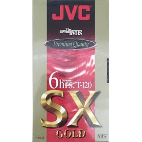 JVC SX GOLD T-120 6 ساعات VHS VIDEOCASTETTE