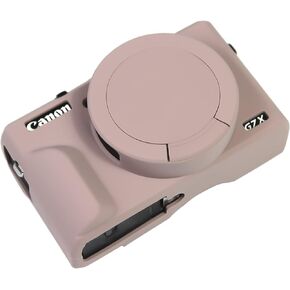 G7X Mark III Case, Protective Case for Canon Powershot G7X Mark III Digital Camera, Removable Lens Cover Silicone Sleeve Soft Camera Cover Rubber Protective Body Skin- Beige