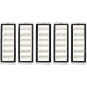 (5 Pieces) HEPA Filters Compatible with Dreametech L20 Ultra/ L30 Ultra Robot Vacuum Filter Kit, Replacement Parts 5 Filters