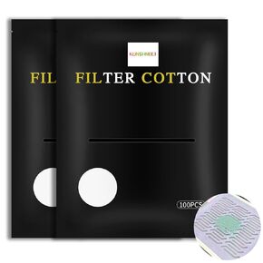 200 Pieces Disposable Nail Dust Collector Filter Paper, Nail Dust Filters fit for Most Nail Vacuum Dust Collector, Disposable Nail Dust Filters Perfect for Nail Salons and Home Use (White)