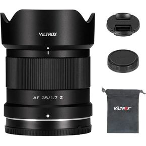 VILTROX 35mm f/1.7 F1.7 APS-C Auto Focus Lens for Z-Mount Cameras,Large Aperture Camera Lens for Nikon Zfc Z30 Z50 Z8 Z8II Z7 Z7II Z6 Z6II Z5 Z9