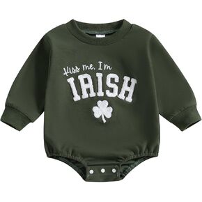 Easter Baby Girl Boy Outfit Bunny Shirt Bubble Romper Sweatshirt Onesie Newborn Easter Clothes