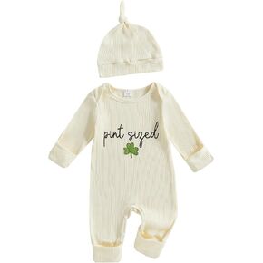 kmbangi أول St. Patricks Day Wound Baby Boy Girl Outfits Newborn Mamas Little Charm Jumpsuit One Bodysuit Fall