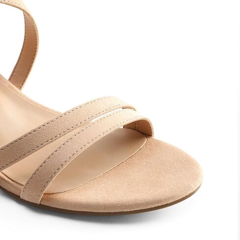DREAM PAIRS Women's Ankle Strap Low Chunky Heels Open Toe Blocked Strappy Sandals Dress Shoes for Wedding Bridal Party in Saudi Arabia