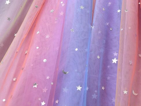 Girls Casual Tulle Tutu Dress Baby Toddler Ruffle Sleeves Bow Princess Party Dresses in Saudi Arabia