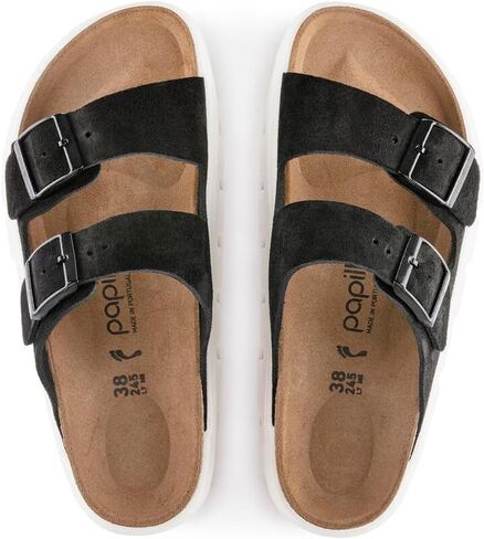 Birkenstock Arizona Chunky Suede Women's Black Sandals in Saudi Arabia