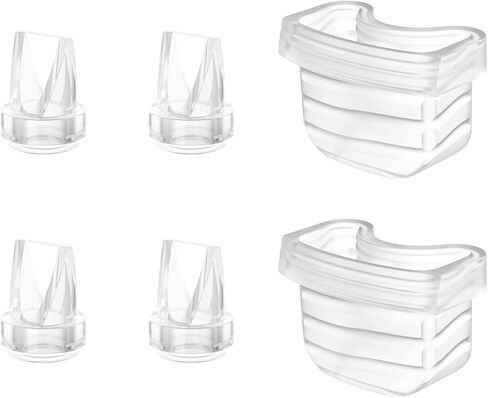 صمام Duckbill صمام السيليكون الحاجز 6pcs ، مناسبة لمضخة الثدي Mommed S21 ، والتوافق مع Missaa Mumgaroo S18/S19 ، أجزاء مضخة الثدي تحل محل الملحقات in Kuwait