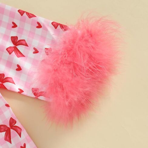 woshilaocai Baby Girl Button Down Romper Bow Strawberry Fuzzy Cuff Long Sleeve Jumpsuit Spring Summer Clothes in Saudi Arabia