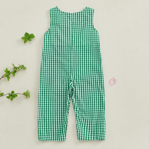 SAYOO Duck Hunter Baby Clothes Baby Boy Mallard Duck Embroidery Bodysuits Jumpsuit Romper One-piece Plaid Hunting Clothes in Saudi Arabia