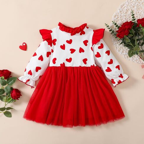 Baby Girl Halloween Dress Long Sleeve Crew Neck Dot Tutu Tulle Dress Boo Costume Princess Dress Fall Clothes Outfits in Kuwait