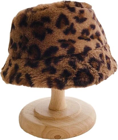 Faux Rabbit Fur Winter Bucket Hat for Kids Girls Boys Cap Children Plush Warm Baby Hat Kids Accessories 2-7Y in Saudi Arabia