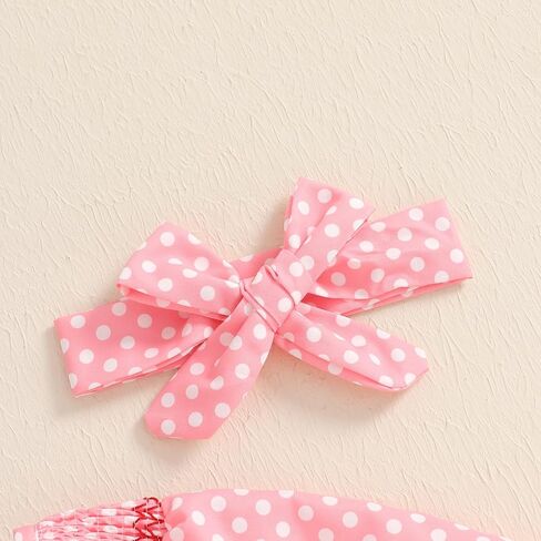 Valentines Day Newborn Infant Baby Girl Romper Bow Toddler Girls Jumpsuit Long Bell Sleeve Top Spring Clothes in Saudi Arabia