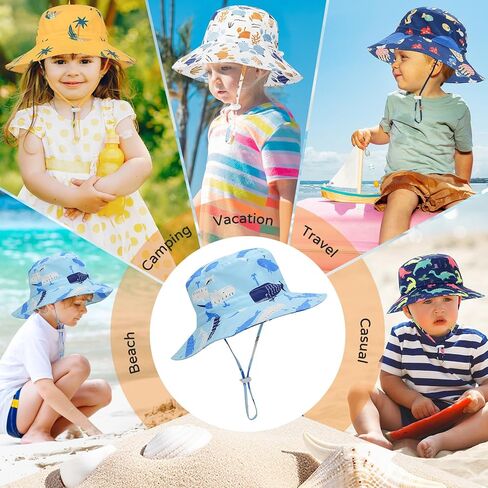 Baby Boy and Girl Sun Hat with UPF 50+ Summer Protection Stylish Bucket Hat for Kids Toddler Baby Hats Perfect for Beach Days in Saudi Arabia